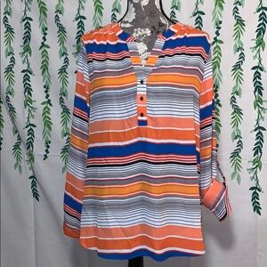 EUC Size XL Zac & Rachel Striped Top D1